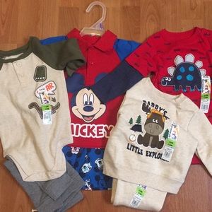 Boys 12M Lot! Including Mickey Mouse outfit